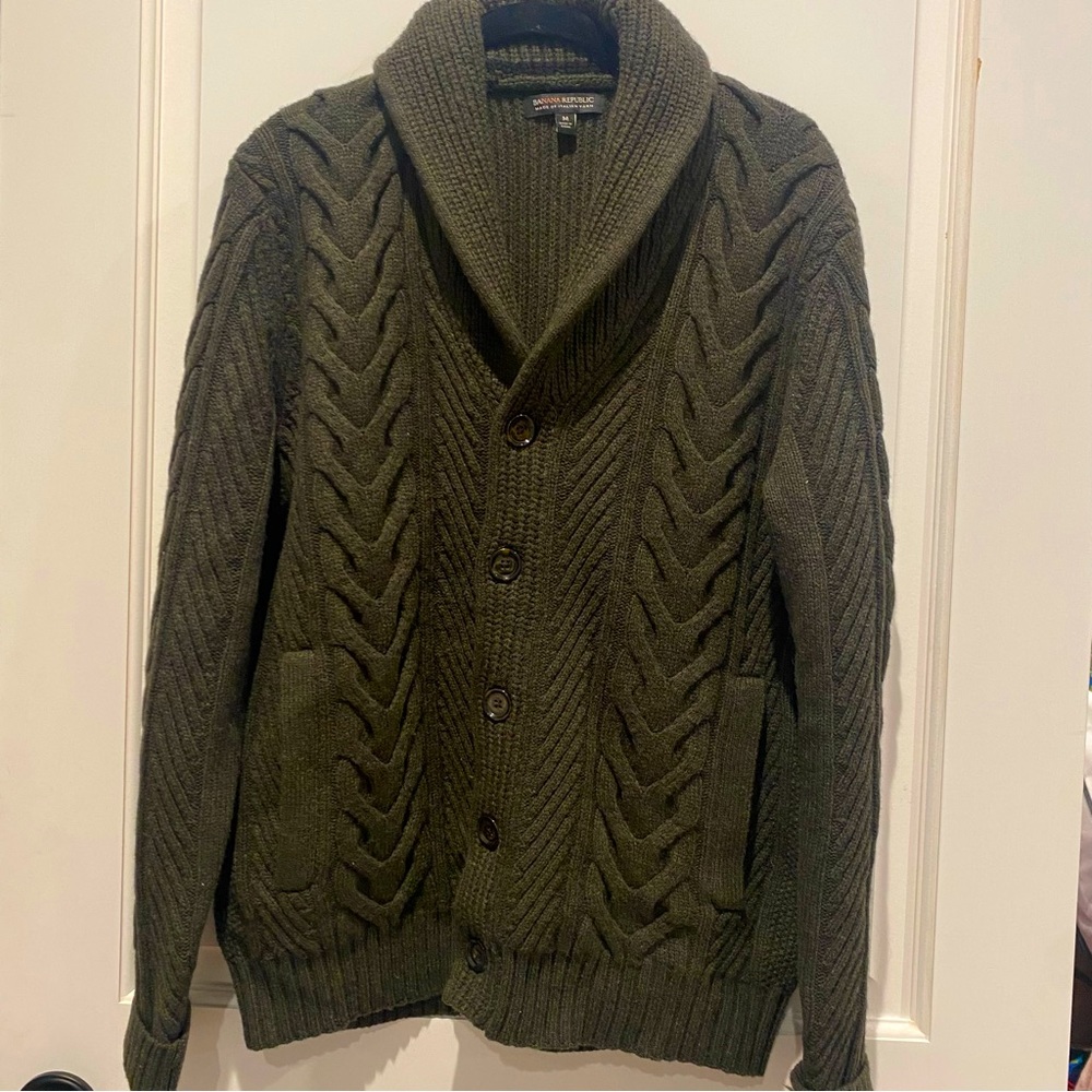 Banana Republic wool cardigan size M